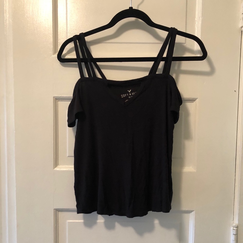 Ribbed Off The Shoulder Top